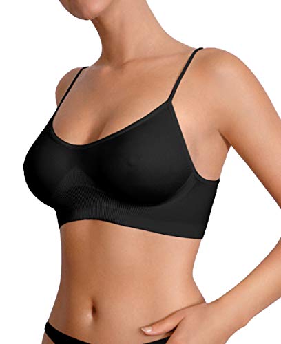 Preisvergleich Produktbild souspy Seamless-Classic Mikrofaser Bustier BH schwarz S / M