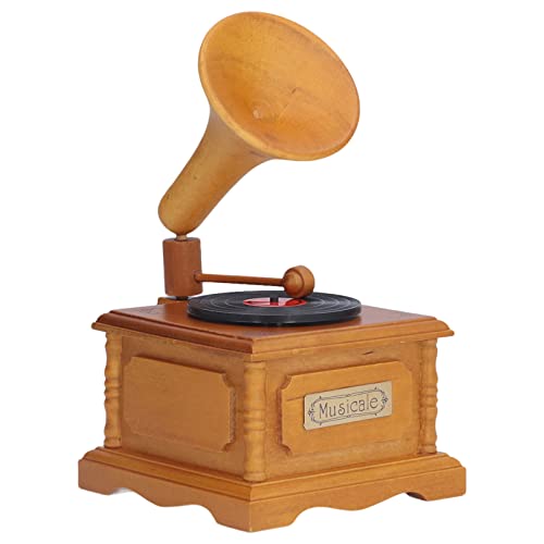 Boîte à Musique en Bois Boîte à Musique Boîte à Musique Vintage Antique Boîte à Musique Cadeaux pour Anniversaire/Noël/Anniversaire/Mariage/Saint-Valentin/Fête des Mères Cover