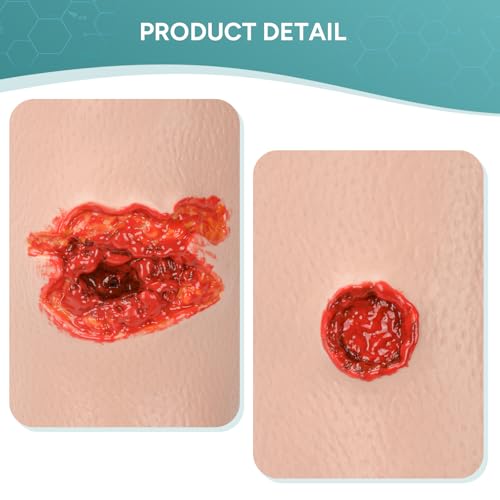 Image of Wearable Leg Bullet Wound Trainer for Hemostasis Training | Stop the Bleeding Training Kit, Wound Packing Sleeve Trainer for Medical Education