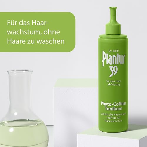 Foto von Plantur 39 Phyto-Coffein-Tonikum - 2 x 200 ml - Haarwasser zur Vorbeugung vor menopausalem Haarausfall – mit Vitalstoffen aus der Soja-Pflanze – unabhängig von der Haarwäsche anwendbar