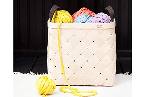 Amazon.co.jp: Verso Design 白樺のバスケット Lサイズ レザーハンドル