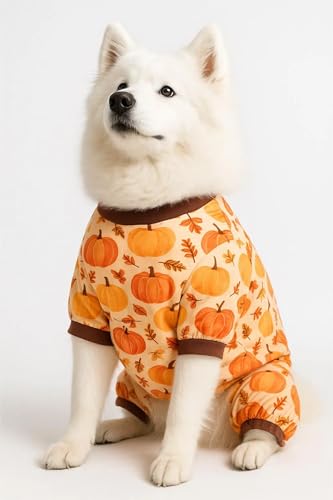 Pijama para perro talla XL con diseño de otoño miniatura 7