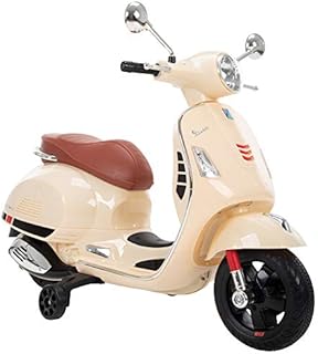 Huffy Kids Battery 6V Ride-On Vespa Scooter Beige