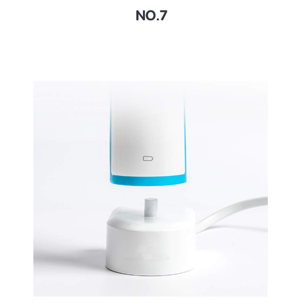 PAR automática Sonic para Adultos en Los Cepillos de dientes suaves para hombre y mujer – [DOS colores opcionales] – Romeo 4 cabezas de cepillos + caja de viaje (Color: B)