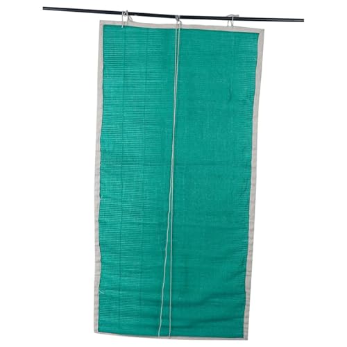 Image of Bamboo Roll-up Blind Chick Window Closer /Curtains for Balcony, Windows, Outdoors, Door& Ceilling Green (4 Width X 3 Lenght)