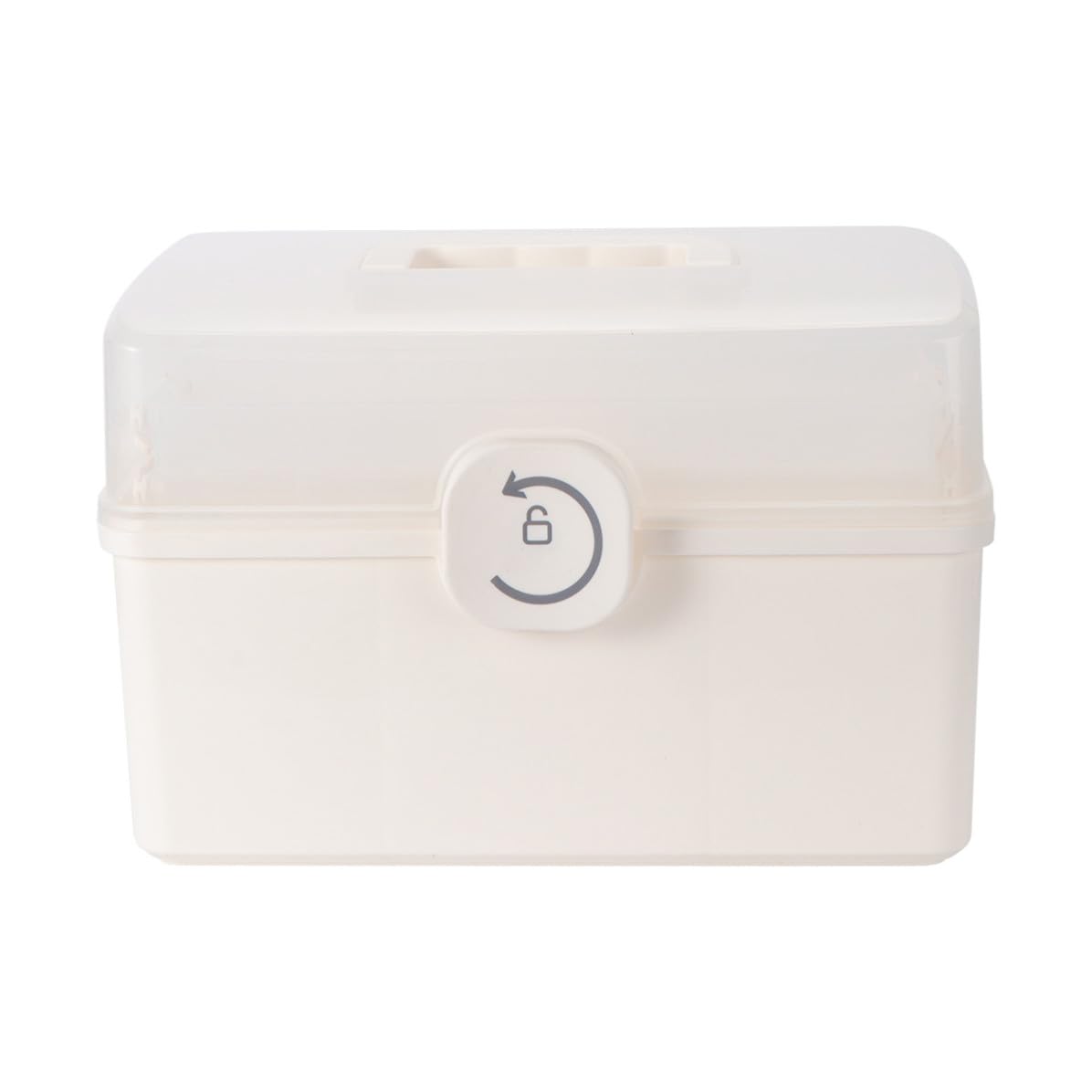 Botiquín Asa Médico Plástico de Blanco Portátil Doméstico