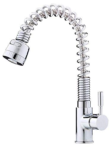 Preisvergleich Produktbild Niederdruck Gastro Spültisch Küchenarmatur ausziehbar 2 Strahlarten Sanlingo