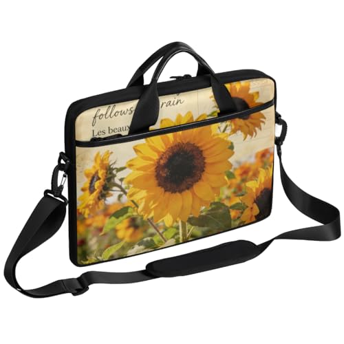 Bolso Retro de Laptop con Estampado de Flores