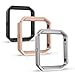Simpeak Fitbit Blaze Band Frame (Pack of 3), Replacement Accessory Stainless Steel Frame for Fit bit Blaze Smart Watch, Black, Silver, Rose Gold