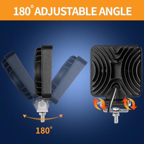Image of SAN YOUNG LED Light Pods for Truck, LED Pods for Motorcycle SUV ATV UTV 4x4 Van Jeep Pickup Golf Cart Camper, 4 Pack 10000 Lumen Fog Lights