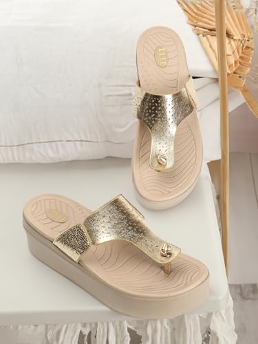 Image of ELLE Women's Perforated Platform heel Sandals