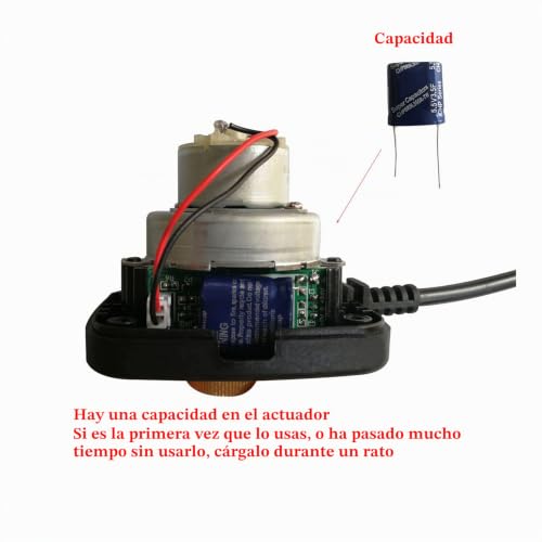 Válvula motorizada 2 vías DN20 normalmente cerrada de 12V-24V para control de agua IP54 5