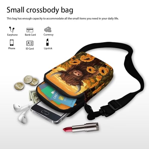 Image of Small Crossbody Purse for Women Kids Shoulder Messenger Bag