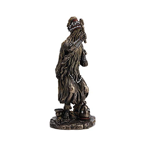 Estatua Babalu Aye Orisha de Resina Bronce 23.5 cm miniatura 7