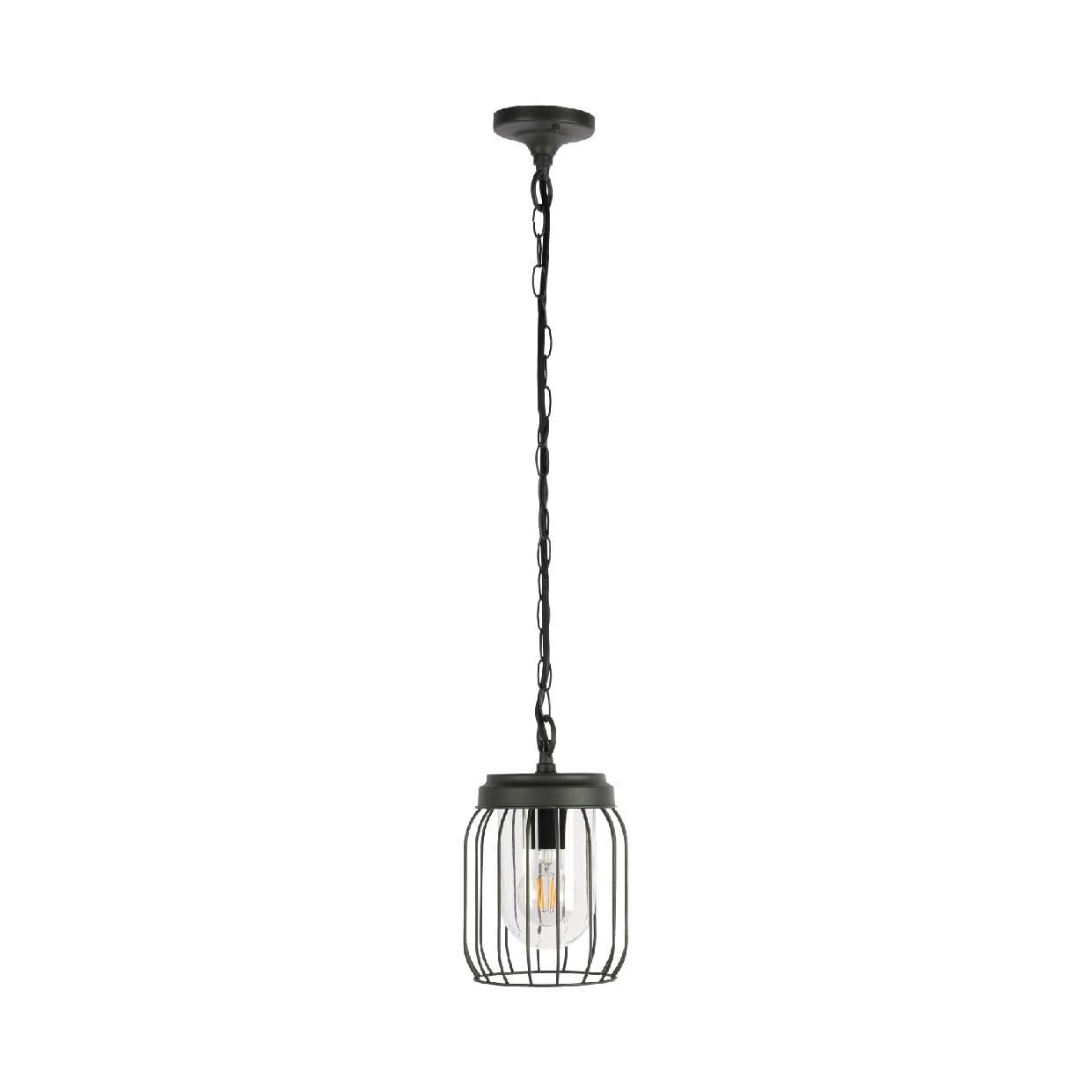 Tekled Dark Grey Myhome Tuela Outdoor Pendant Lamp | E27 Compatible Ceiling Light | Weatherproof Assurance Ip44 | For | For Entryways Balconies Lofts Patios Porches | (Bulb Not Included)