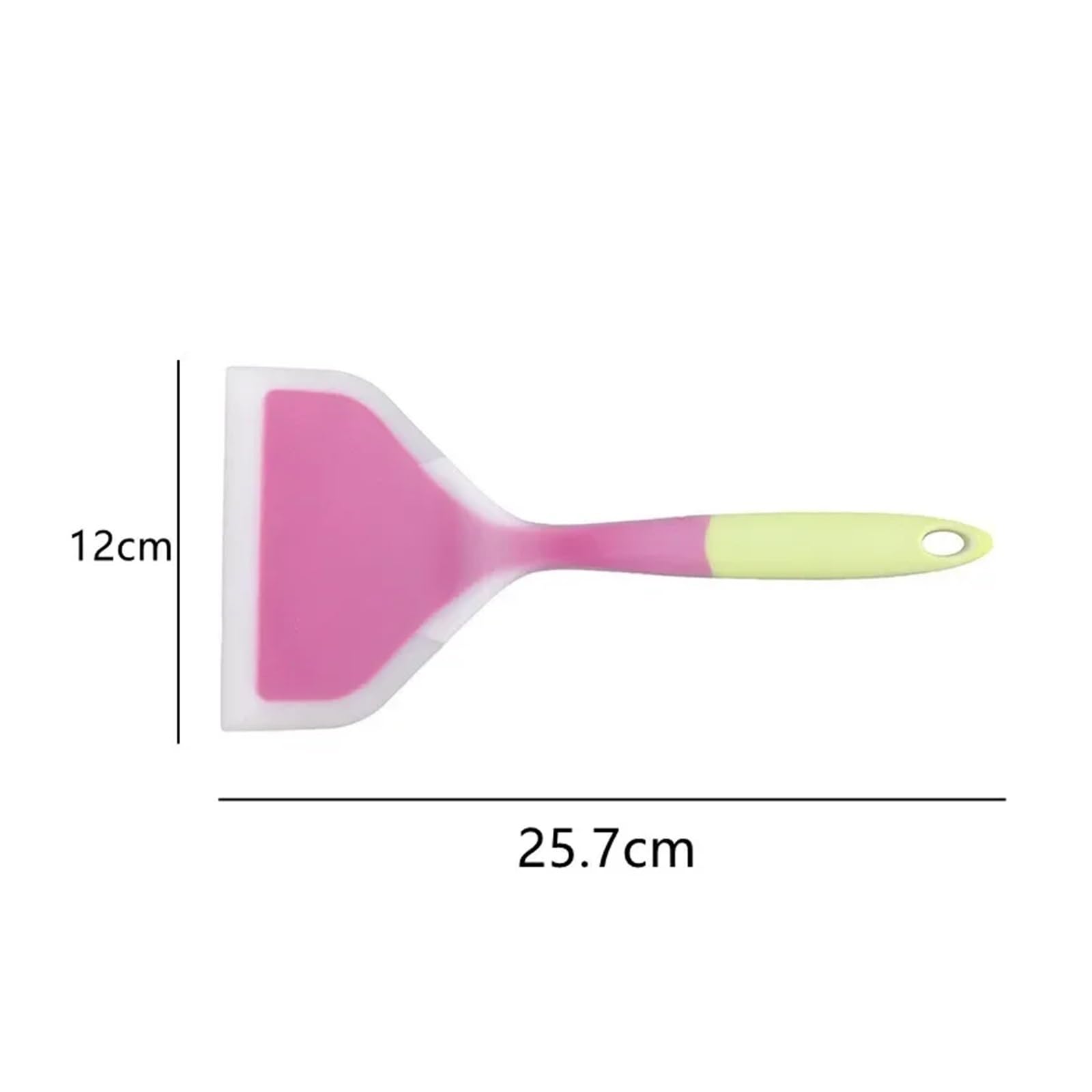 Lot de 8 spatules de cuisine en silicone pour gratter, ramasser et servir – Parfait pour la viande, les œufs et les pizzas