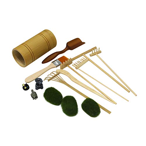 Mini-Zen-Garden-Rake-Tool-Tabletop-Meditation-Rock-Sand-Garden-Kits-with-Moss-Rakes-Brusher-Spoon-Figurines-Holder