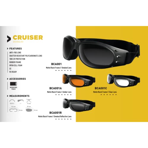 Bobster ® Cruiser, Matte Black Frame, Smoked Reflective Lens2