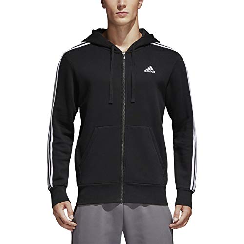 Adidas 3 stripe fleece hoodie Clearance