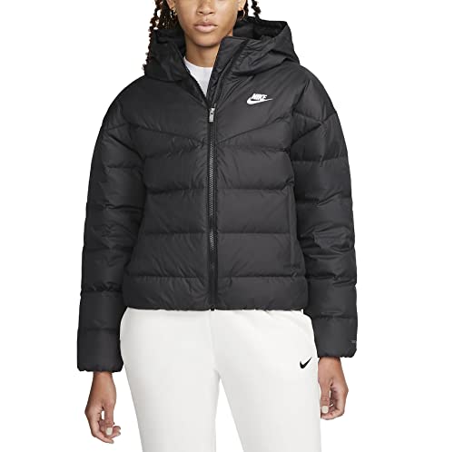 Nike Storm Fit Windrunner Women Jacket Jacke Daunenjacke (XS, Black/White)