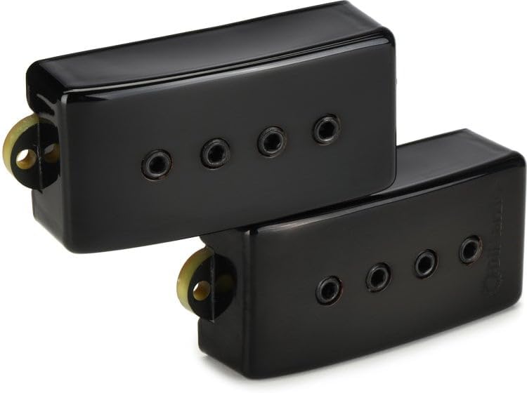 DiMarzio Relentless P Bass Pickup Set - Gloss Black Metal