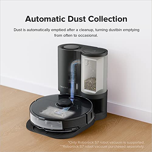 Image of roborock Auto-Empty Dock, Automatic Dust Collection, 3L Dust Bag Holds up to 60 Days of Dust, App-Controlled, Suitable S7, S7MaxV Robot Vacuum, Black