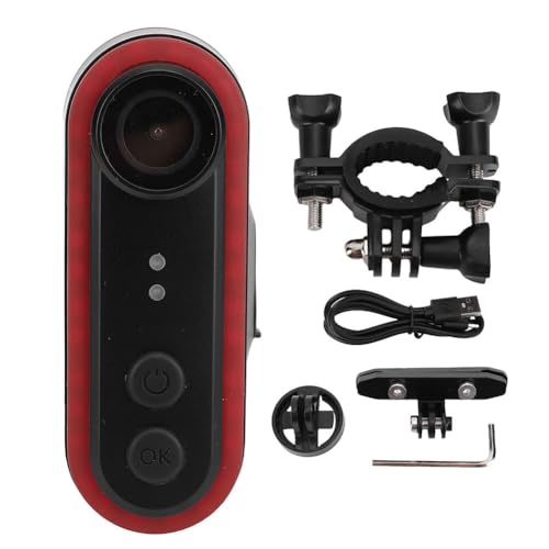 Cámara para Bicicleta 1080P con Luz Trasera Integrada
