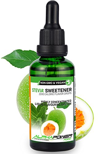 ALPHAPOWER FOOD Stévia Gouttes de fruit de la passion - arôme alimentaire naturel I Édulcorant Liquide - très concentré 1 x 50 ml. flavour Stevia drops,...