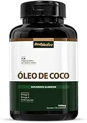 Óleo de Coco Extra Virgem 1000 MG 120 Cápsulas Bodyactive