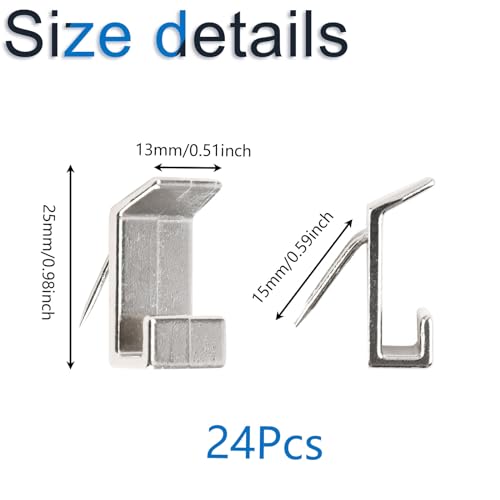 Image of INCREWAY 24Pcs Claw Drywall Picture Hanger Nail-Free Picture Hangers Easy Tool-Free Drywall Gypsum Board Wall Art Hanger Hooks for Photo Frame, Small Mirrors, Artworks