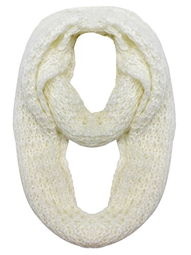 Luxury Divas Mohair Winter Knit Infinity Scarf
