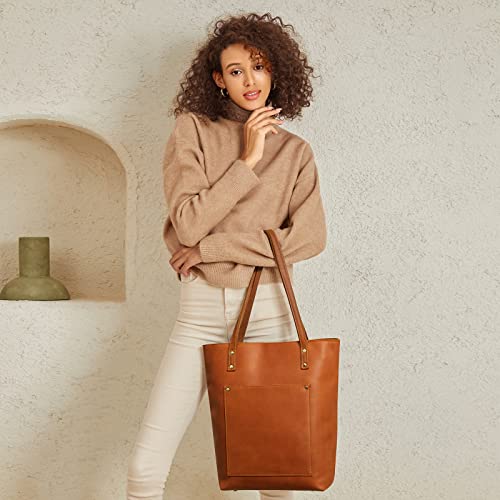 Bolso Tote de Cuero S-ZONE para Mujer miniatura 2
