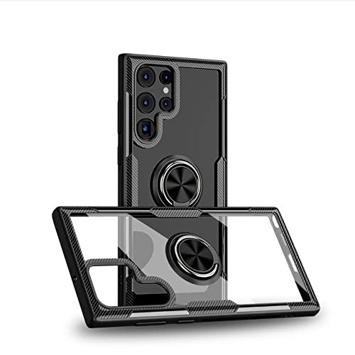 Coque anneau transparente antichoc pour Samsung S22 Ultra 5G