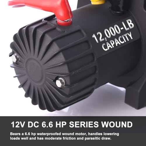RUGCEL WINCH 12000lb 12V Eléctrico con Placa Montaje miniatura 6