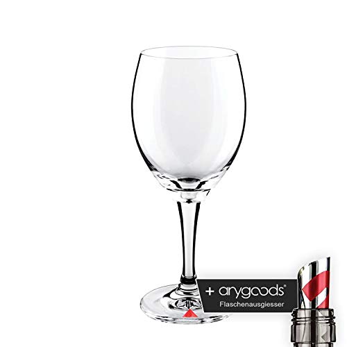 Apollinaris Glas Gläser Wasser Trinkglas Kelch Gastro Bar Deko NEU + anygoods Flaschenausgiesser