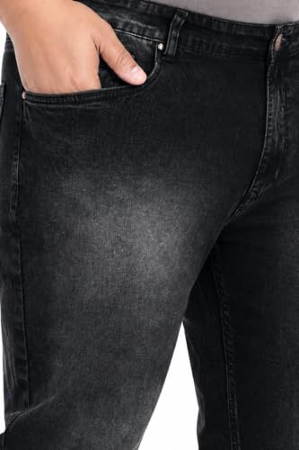Image of Pluss Tribe - Plus Size Jeans for Men - Denim Jeans - Ideal for Casual, Office Available Sizes : 40 to 52