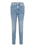 ba blue jean Jeans taille haute Pieces Femme Pcleah Mom Hw Ank Lb110-ba/Noos Jean slim, Bleu (Light Blue Denim), S EU