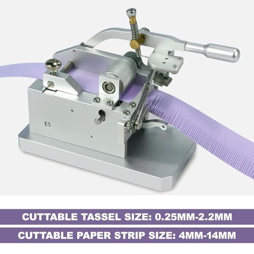 Kit per quilling di carta con penna elettrica e taglierina per frange, larghezza frangia regolabile, set di strumenti fai da te per laboratori d'arte e uso domestico