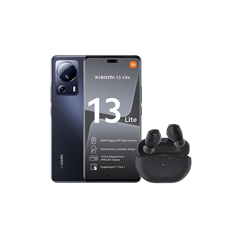 Smartphone Xiaomi 13 Lite 5G Preto 8GB ROM 256GB ROM (No Brasil) AMOLED 6,55", 120Hz, Corning® Gorilla® Glass 5, 4500mAh, 67W, Snapdragon® 7 Gen 1, 50 MP, NFC, MIUI 14 14 smartphone-xiaomi-13