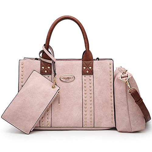 Dasein Purses Handbags for Women Tote Wallet Set Top Handle Satchel Shoulder Hobo Bag 3pcs