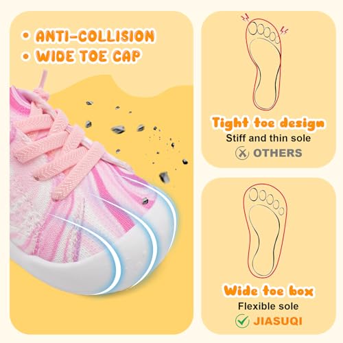 Image of JIASUQI Baby Shoes for Toddler Boys Girls Sneakers Slip on Walking Shoes for Babies