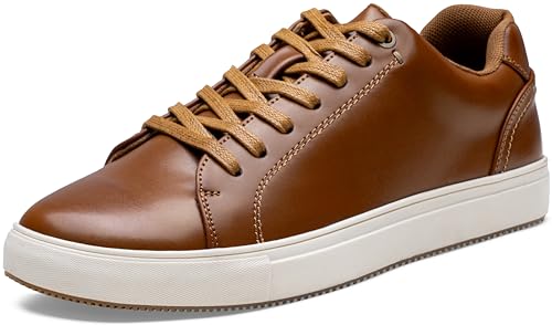 Jousen Men's Casual Shoes Brown Mens Fashion Sneakers Business Dress Sneaker Skate Shoes(AMY5126 tan 10)