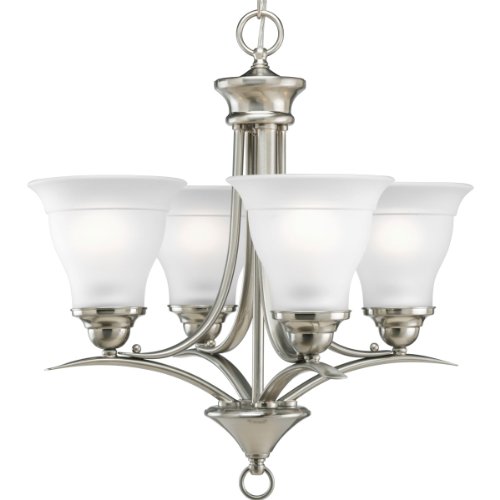 Progress Lighting P4326-09 Trinity Chandeliers, 19-Inch Diameter x 20-Inch Height, Nickel