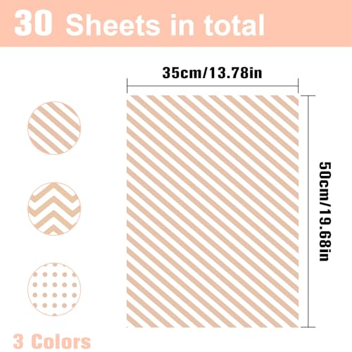 Image of Larcenciel Rose Gold Metallic Tissue Paper, 30 Sheets, 20x14 inch, Gift Wrapping Tissue Paper for Gift Bags Packaging and Crafts, Elegant Gift Wrap for Wedding, Birthday, Valentine's Day, Mother's Day