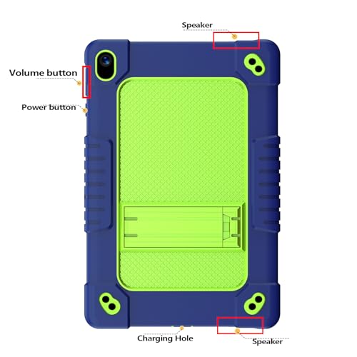 Kebiory for Walmart Onn 10.1 2024 Tablet Case Shockproof Hybrid for Kid Kids Friendly Shell Case Built in Shoulder Strap Stand for Walmart Onn 10.1 2024 100135925 (Navygreen) by Kebiory - Used condition - Image 3