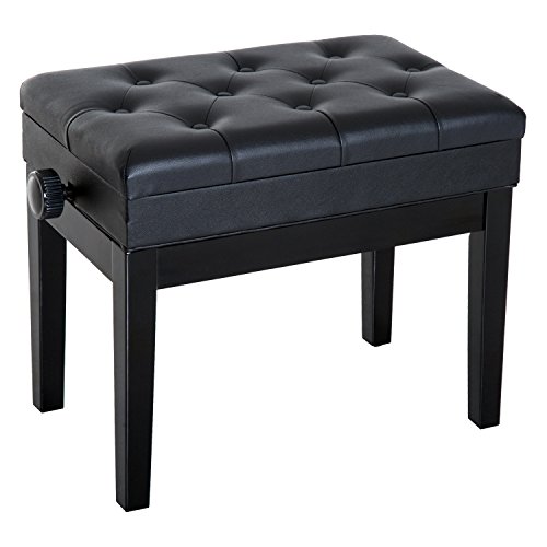  HOMCOM Banquette Tabouret siège pour Piano Hau...