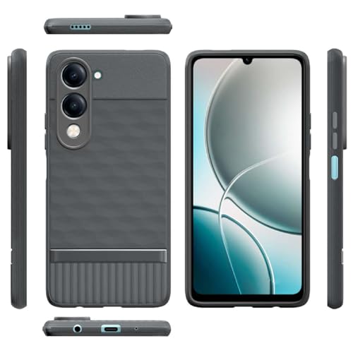 Image of Shockproof Case for Vivo Y19 / U3 / U20 | Full Camera Protection | TPU Flexible Back Cover for Vivo Y19 / U3 / U20 (Graphite Grey)