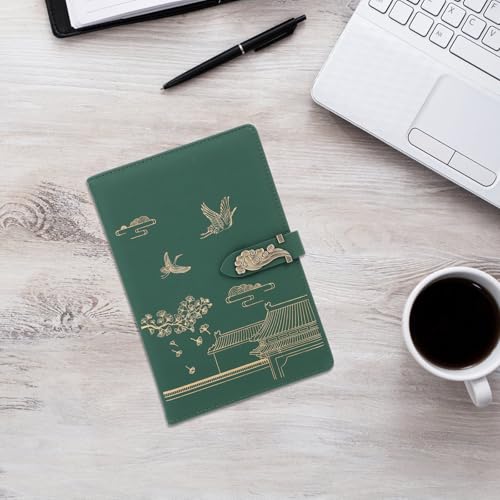 Cuaderno de notas con cubierta resistente de PU diario práctico estilo oriental 5