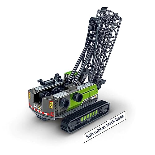 Image of 1:55 Simulation Diecast Alloy Tower Crane Model Toy Construction Engineering Vehicle Telescopic Arm Excavator Crawler Crane Model Car Toys for Kids