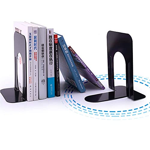 Shikaman Book Ends - Decorative Metal Book Ends Heavy Duty Bookends thumb #2